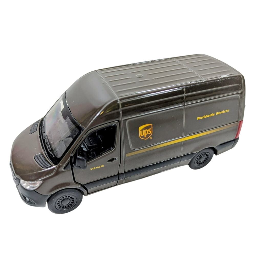 Kinsmart Mercedes-Benz Sprinter UPS Van 2018 1:38 Diecast Opening Doors